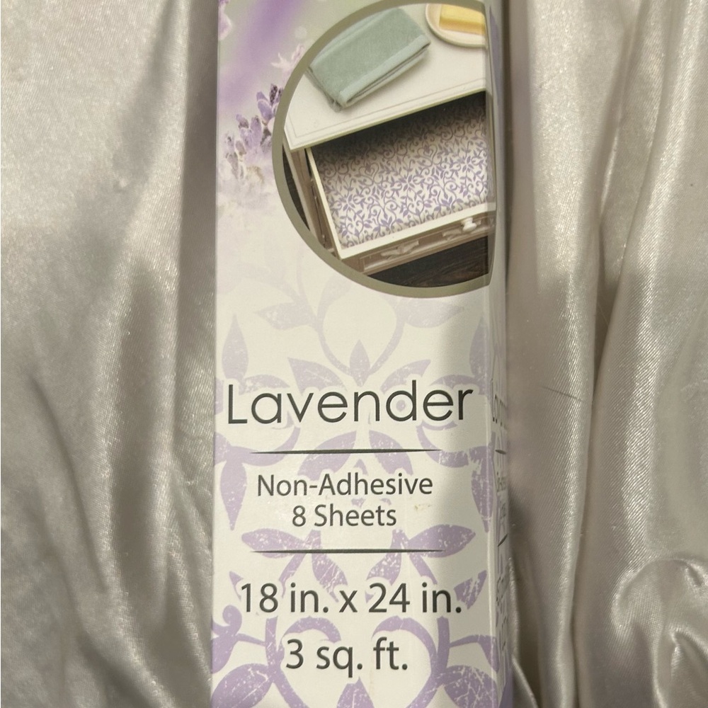 Lavender scented contact paper